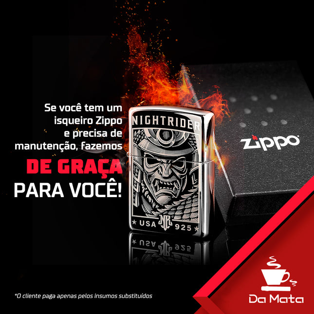 Zippo Navy Matte Vermelho