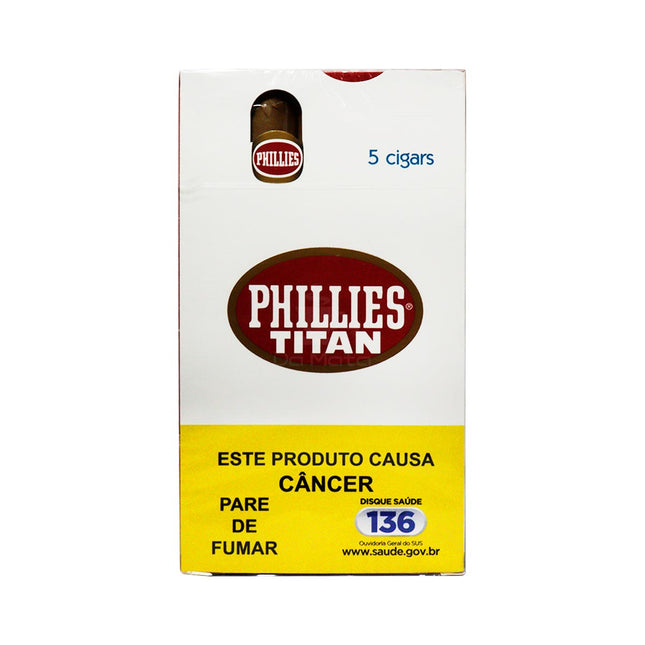 Caixa de Charuto Titan Phillies Classic 5 un.